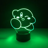 Lampe 3D Kirby vert