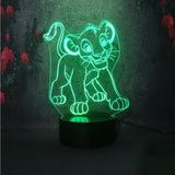 Lampe 3D <br> Disney Roi Lion Simba