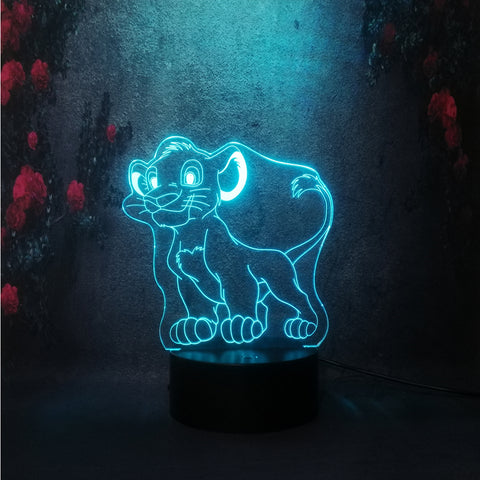 Lampe 3D Disney Simba