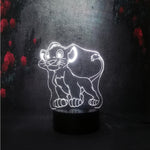 Lampe 3D Disney Simba Blanc