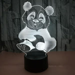 Lampe 3D Panda Rigolo