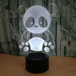 Lampe 3D Panda mignon