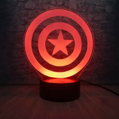 Lampe 3D Captain America