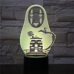 Lampe 3D Voyage de Chihiro Sans-Visage