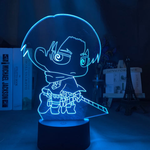 Lampe 3D Attaque Des Titans Levi Mignon