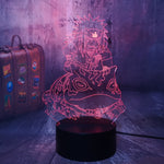 Lampe 3D Jiraya Invocation rouge