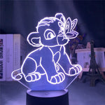 Lampe illusion 3D Roi Lion