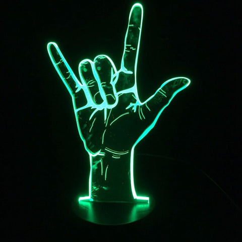 Lampe 3D Rock and Roll