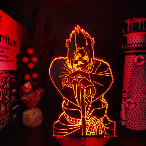 Lampe 3D Sasuke marque maudite