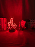 Lampe 3D Demon Slayer Nezuko rouge 