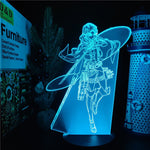 Lampe 3D Attaque Des Titans Levi Ackerman Bleu