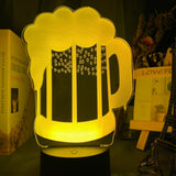 Lampe 3D Bière