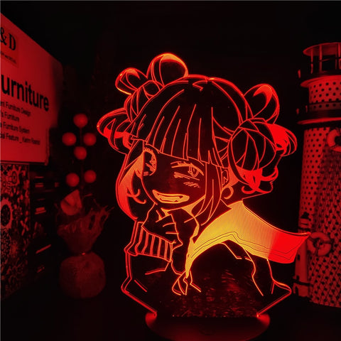 Lampe 3D My Hero Academia Himiko Toga rouge