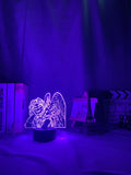 Lampe 3D My Hero Academia Hawks violet