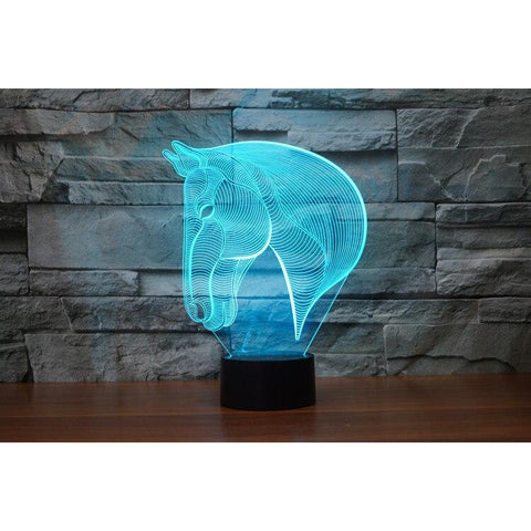 Lampe 3D Cheval