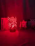 Lampe 3D Demon Slayer Tomioka rouge