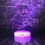 Lampe 3D Naruto Sasuke Kunai violet