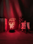 Lampe 3D Attaque Des Titans Armin Mignon rouge