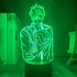 Lampe 3D Haikyu Tetsurou Kuroo vert