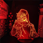 Lampe 3D My Hero Academia Tomura rouge 