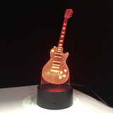 Veilleuse 3D guitare musique