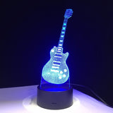 Lampe 3D guitare électrique 